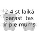 Bremžu uzliku kompl., Disku bremzes FERODO FDB1654