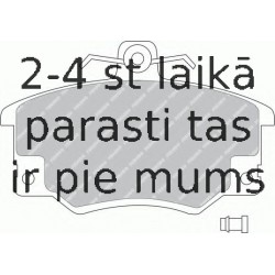 Bremžu uzliku kompl., Disku bremzes FERODO FDB370