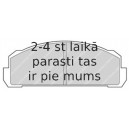 Bremžu uzliku kompl., Disku bremzes FERODO FDB37