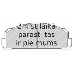 Bremžu uzliku kompl., Disku bremzes FERODO FDB37