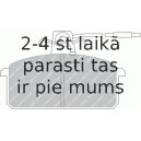 Bremžu uzliku kompl., Disku bremzes FERODO FDB364