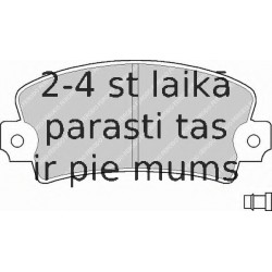 Bremžu uzliku kompl., Disku bremzes FERODO FDB361