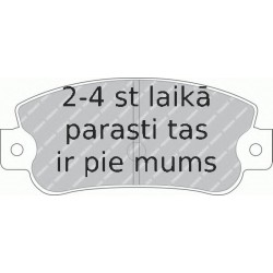 Bremžu uzliku kompl., Disku bremzes FERODO FDB360