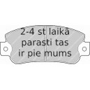 Bremžu uzliku kompl., Disku bremzes FERODO FDB359