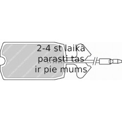 Bremžu uzliku kompl., Disku bremzes FERODO FDB353