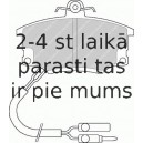 Bremžu uzliku kompl., Disku bremzes FERODO FDB350