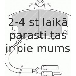 Bremžu uzliku kompl., Disku bremzes FERODO FDB350