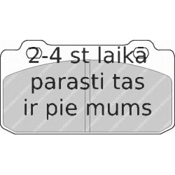 Bremžu uzliku kompl., Disku bremzes FERODO FDB349