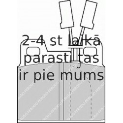 Bremžu uzliku kompl., Disku bremzes FERODO FDB347