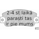 Bremžu uzliku kompl., Disku bremzes FERODO FDB346