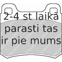 Bremžu uzliku kompl., Disku bremzes FERODO FDB328