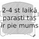 Bremžu uzliku kompl., Disku bremzes FERODO FDB326