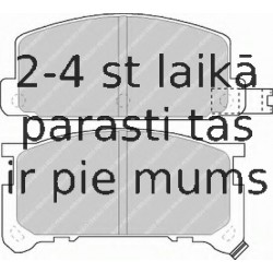 Bremžu uzliku kompl., Disku bremzes FERODO FDB326