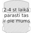 Bremžu uzliku kompl., Disku bremzes FERODO FDB322