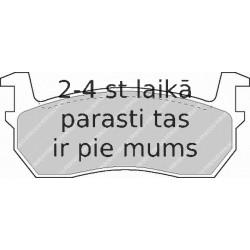 Bremžu uzliku kompl., Disku bremzes FERODO FDB316