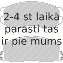 Bremžu uzliku kompl., Disku bremzes FERODO FDB306