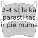 Bremžu uzliku kompl., Disku bremzes FERODO FDB304