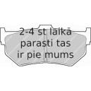 Bremžu uzliku kompl., Disku bremzes FERODO FDB301