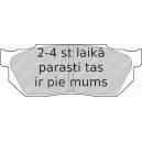 Bremžu uzliku kompl., Disku bremzes FERODO FDB300