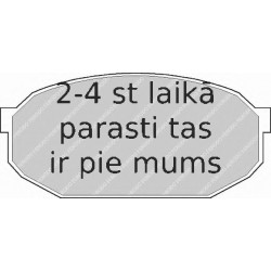 Bremžu uzliku kompl., Disku bremzes FERODO FDB291