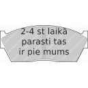 Bremžu uzliku kompl., Disku bremzes FERODO FDB285