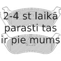 Bremžu uzliku kompl., Disku bremzes FERODO FDB1660