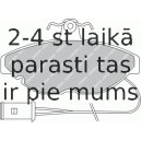 Bremžu uzliku kompl., Disku bremzes FERODO FDB274