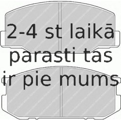 Bremžu uzliku kompl., Disku bremzes FERODO FDB265