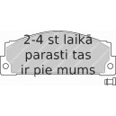 Bremžu uzliku kompl., Disku bremzes FERODO FDB264