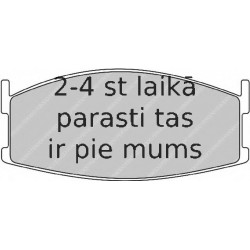 Bremžu uzliku kompl., Disku bremzes FERODO FDB261