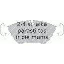 Bremžu uzliku kompl., Disku bremzes FERODO FDB256