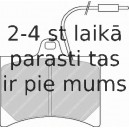 Bremžu uzliku kompl., Disku bremzes FERODO FDB253