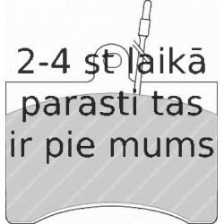 Bremžu uzliku kompl., Disku bremzes FERODO FDB245