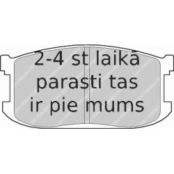 Bremžu uzliku kompl., Disku bremzes FERODO FDB241