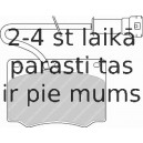 Bremžu uzliku kompl., Disku bremzes FERODO FDB240