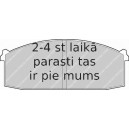 Bremžu uzliku kompl., Disku bremzes FERODO FDB225