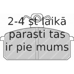 Bremžu uzliku kompl., Disku bremzes FERODO FDB221
