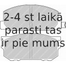 Bremžu uzliku kompl., Disku bremzes FERODO FDB219