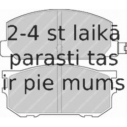Bremžu uzliku kompl., Disku bremzes FERODO FDB219