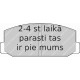 Bremžu uzliku kompl., Disku bremzes FERODO FDB216
