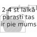 Bremžu uzliku kompl., Disku bremzes FERODO FDB214