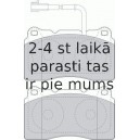 Bremžu uzliku kompl., Disku bremzes FERODO FDB1663