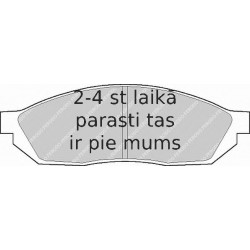 Bremžu uzliku kompl., Disku bremzes FERODO FDB208