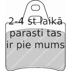 Bremžu uzliku kompl., Disku bremzes FERODO FDB201