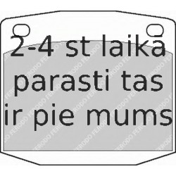 Bremžu uzliku kompl., Disku bremzes FERODO FDB199