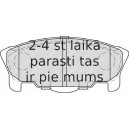 Bremžu uzliku kompl., Disku bremzes FERODO FDB1987