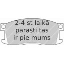 Bremžu uzliku kompl., Disku bremzes FERODO FDB198