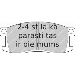 Bremžu uzliku kompl., Disku bremzes FERODO FDB198