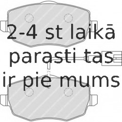 Bremžu uzliku kompl., Disku bremzes FERODO FDB1976