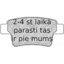 Bremžu uzliku kompl., Disku bremzes FERODO FDB1973